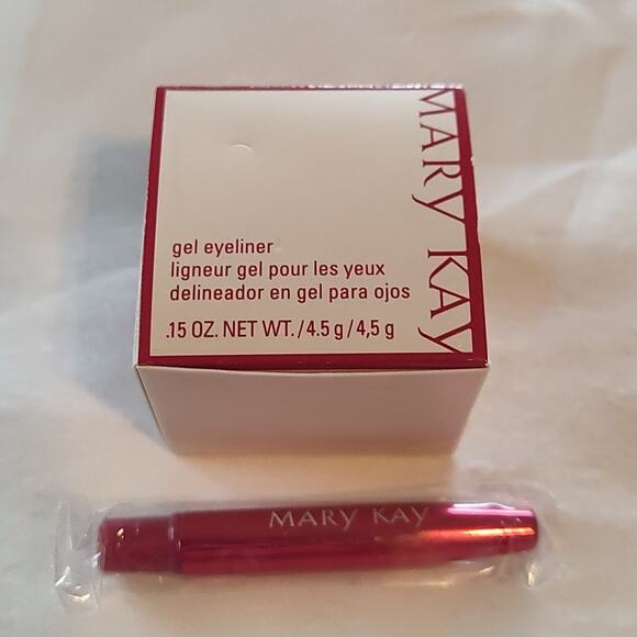 Mary Kay Gel Eyeliner & expandable brush applicator jet black pink red box - Picture 5 of 5